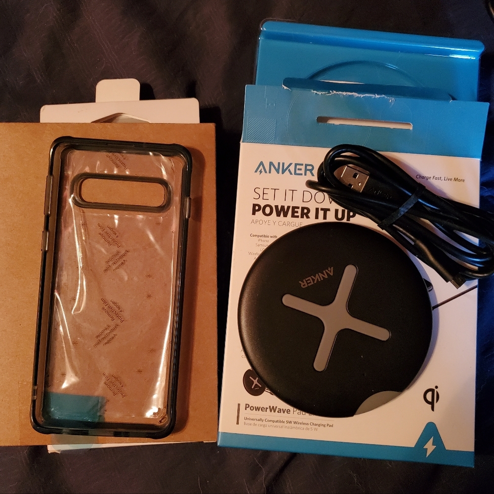 Anker Power Pad, Ringke s10 case, long usb a cord
